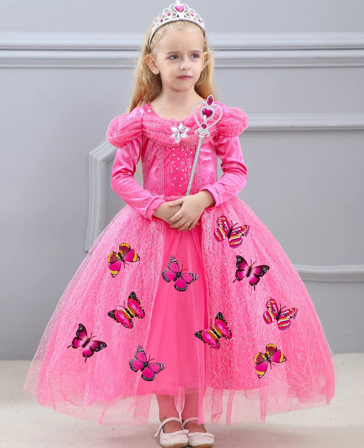 Disfraz de Princesa para Niñas, Fantasía, Mariposa, Modelo 2023