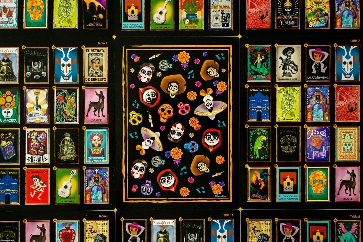 Juego de Lotería Coco, Disney Pixar, Arte Personalizado