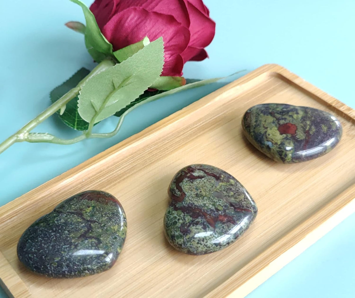 Corazón de cristal de 1.772 in, cristales curativos grandes