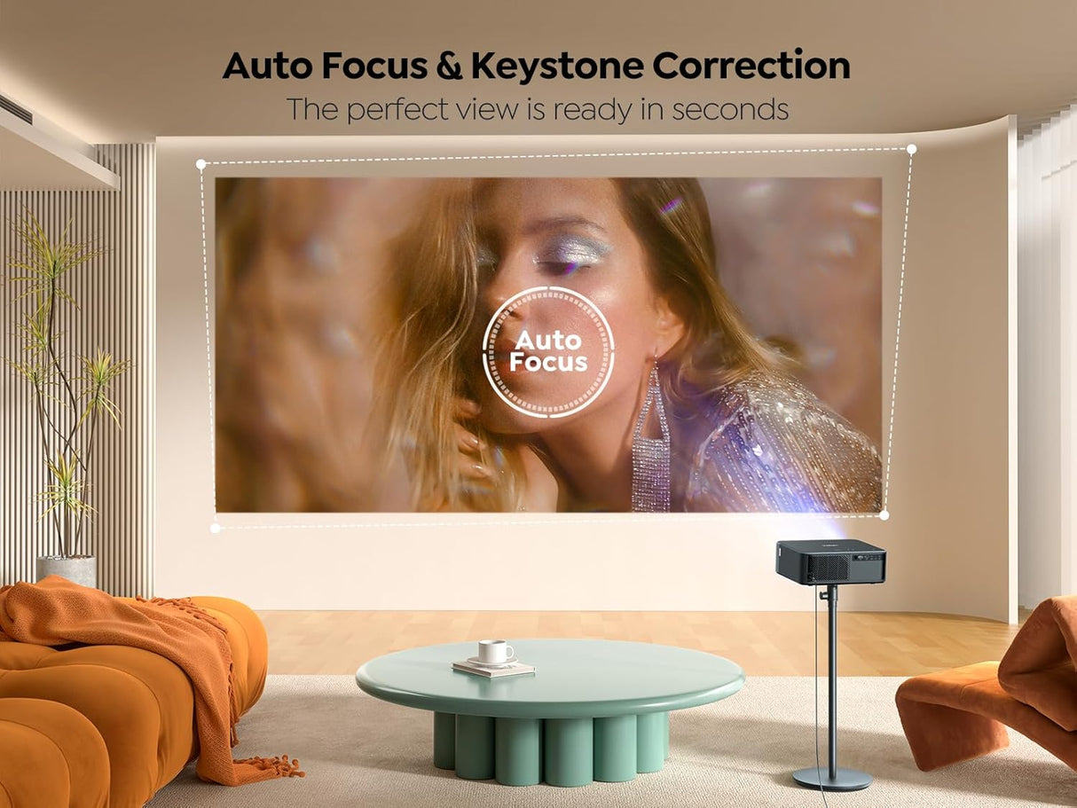 Proyector 4K YABER K2s WiFi 6, Dolby Audio, Auto Focus
