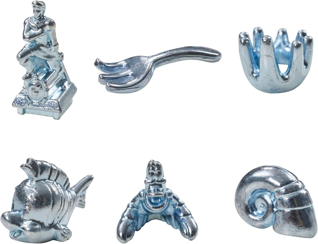 Monopoly Disney La Sirenita, Juego de Mesa, 2-6 Jugadores