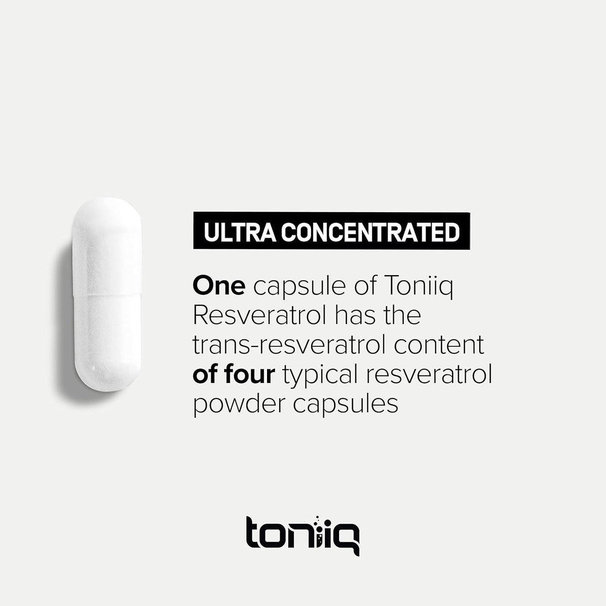 Suplemento Resveratrol trans de ultra alta potencia 60 cáp