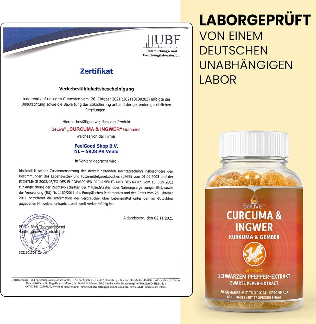 Suplementos Curcumina de cúrcuma con pimienta negra 60 und