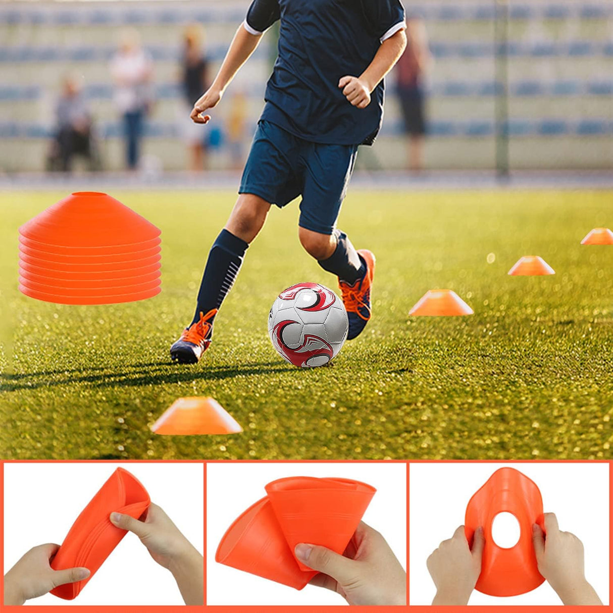 Juego de red de portería de fútbol plegable emergente