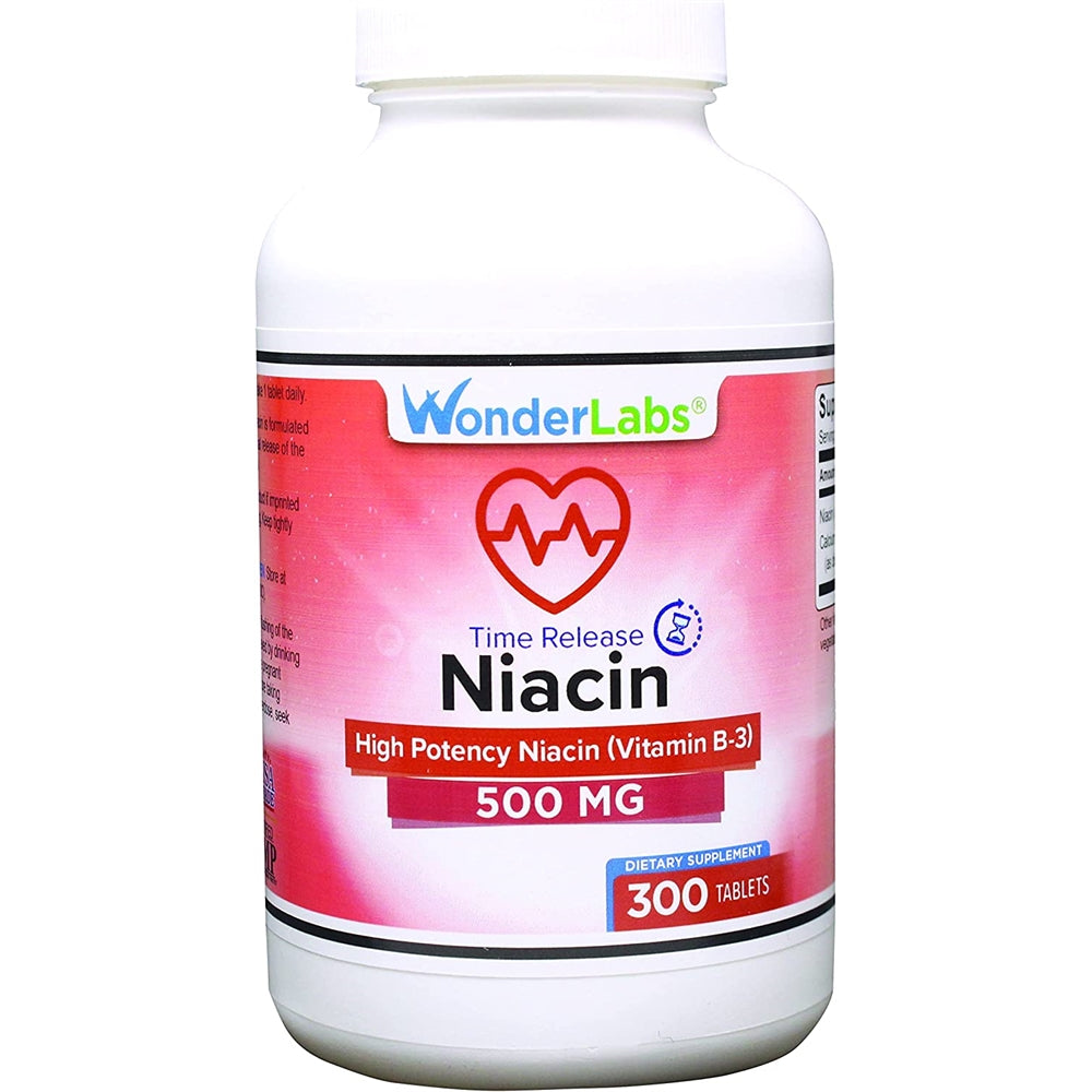 Suplemento Niacina vitamina B3 500 mg 300 comprimidos