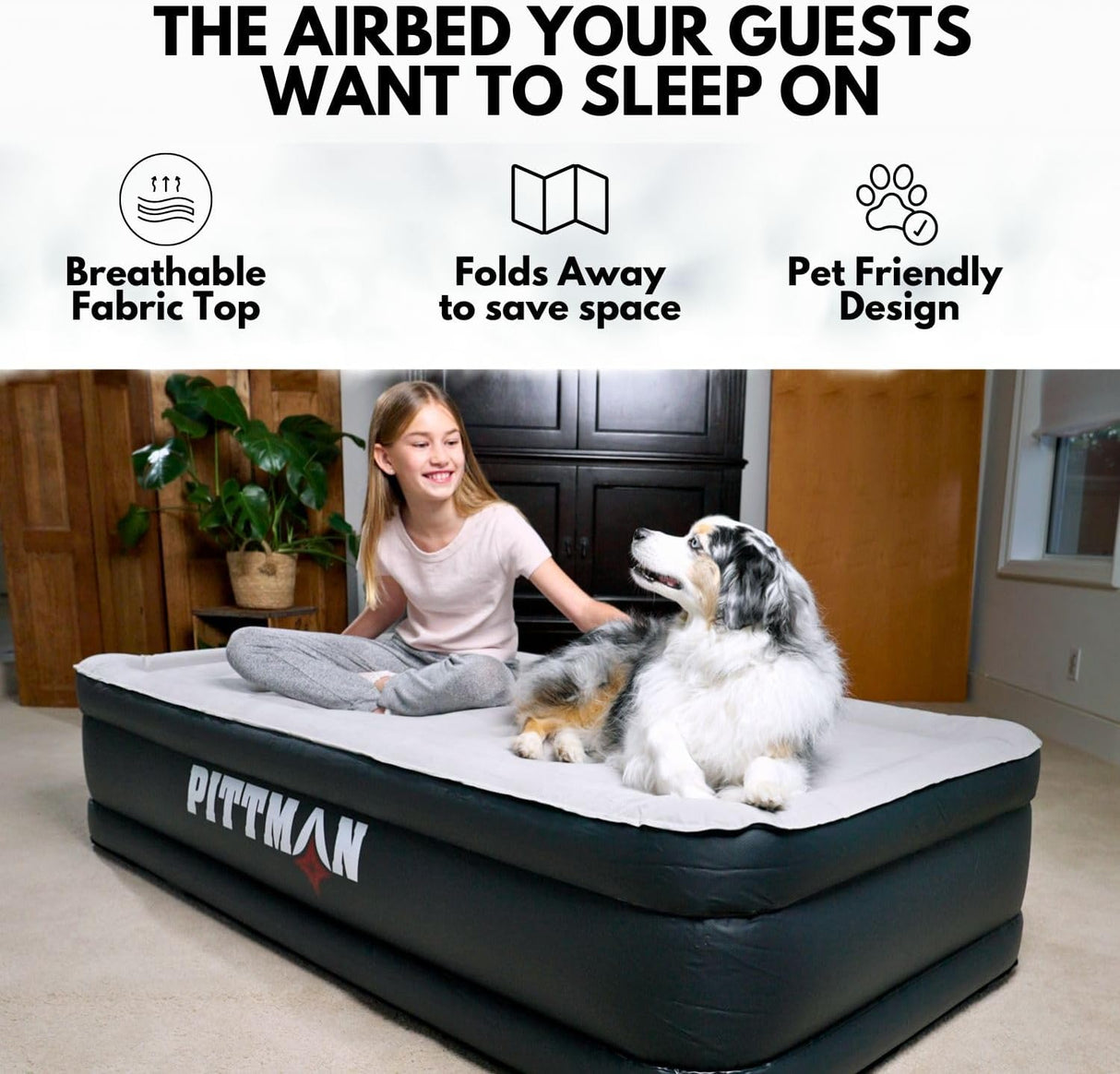 Colchón de aire Twin Pittman con bomba incorporada 18