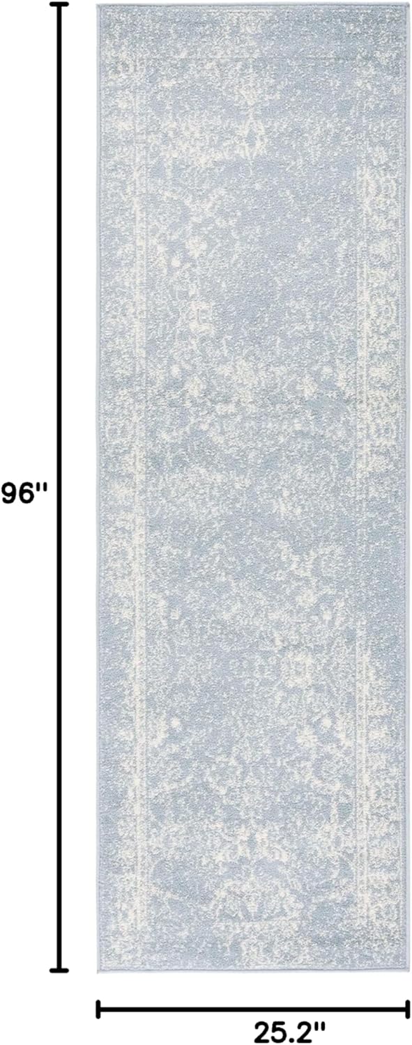 Alfombra Runner Oriental Desgastada, Fácil Cuidado, ADR109T