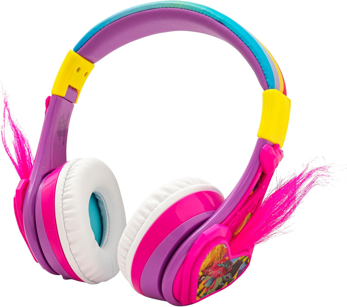 Auriculares Bluetooth eKids Trolls, Plegables y Con Micrófono