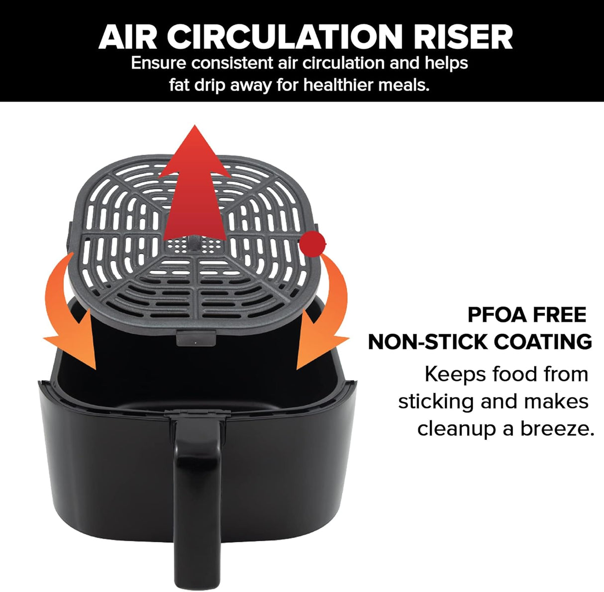 Freidora de aire Nuwave Brio 2.6 Qt, pantalla táctil y segura