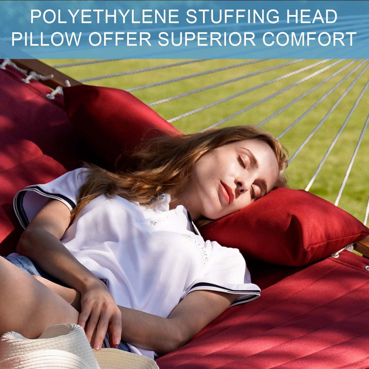 Hamaca Doble Acolchada Lazy Daze, 2 Personas, 450 LBS, HM003028-VC