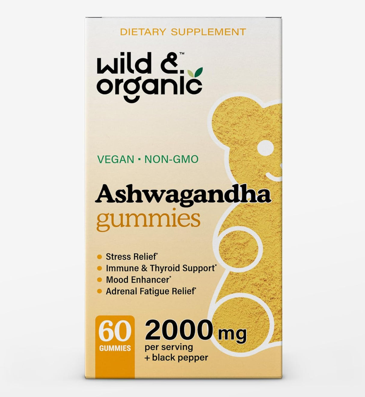 Gomitas Ashwagandha 2000mg - Suplemento Natural - 60 Chews