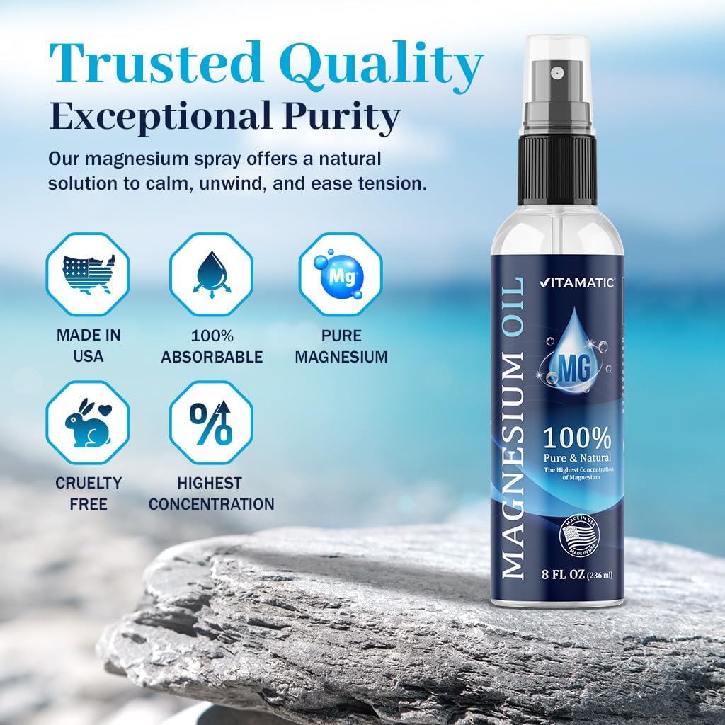 Vitamatic Aceite de Magnesio Puro en Spray 8 oz