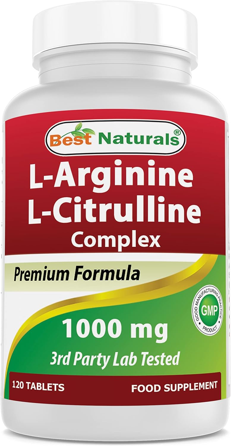 Complejo Arginina Citrulina 1000 Mg 120 Tabletas Best Naturals