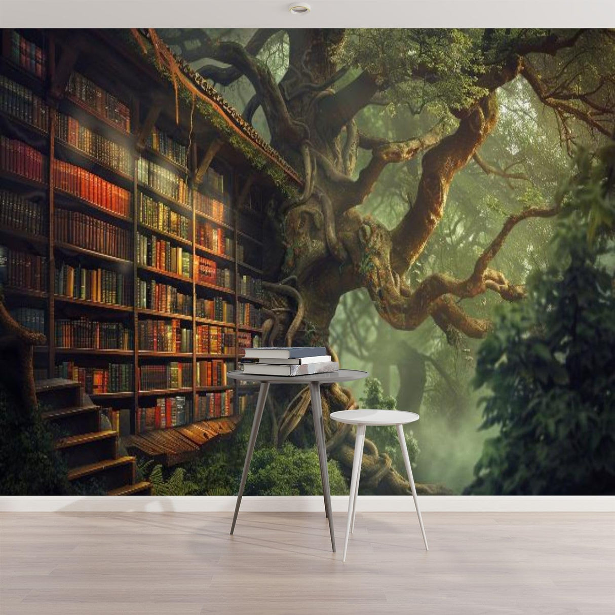 Mural de Pared 3D, Aventura en el Bosque, 100x144 pulgadas