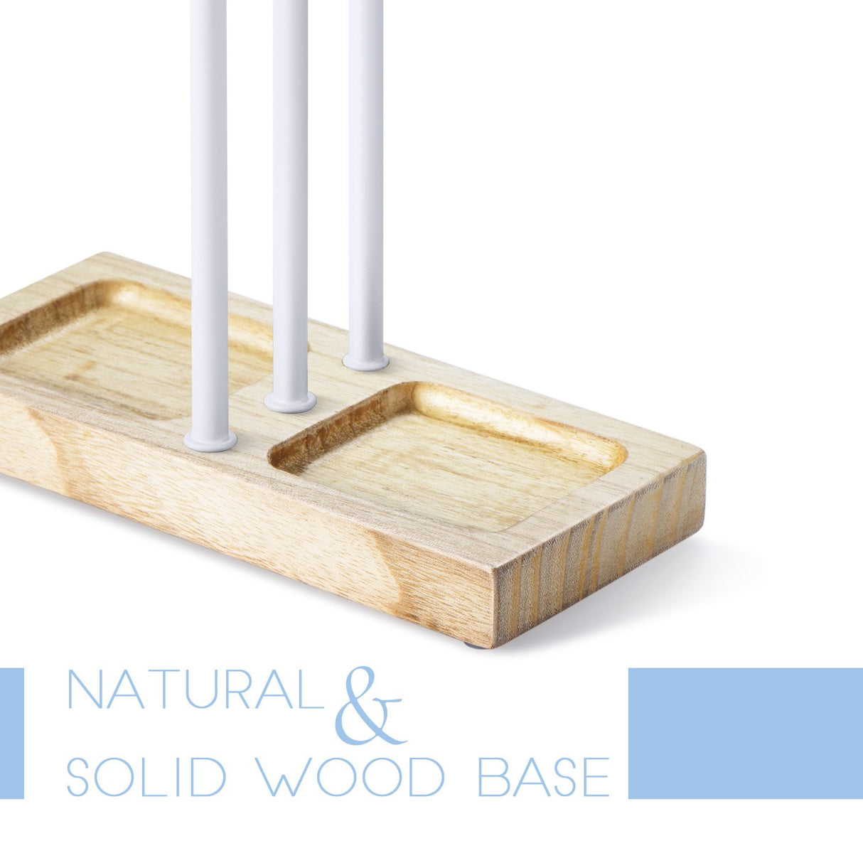 Almacenamiento para collares Pulseras Pendientes Madera