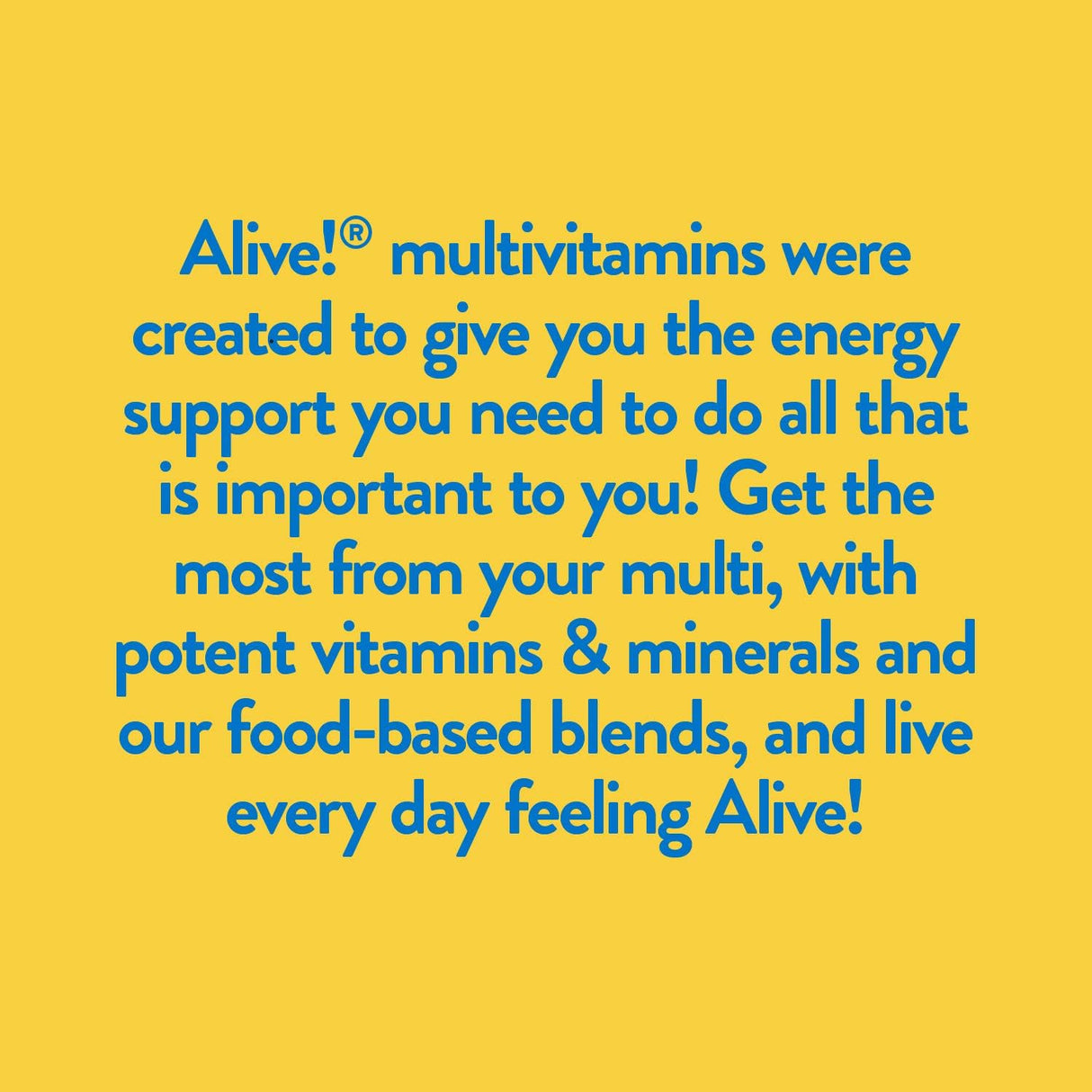 Multivitaminas Nature's Way Alive máxima potencia