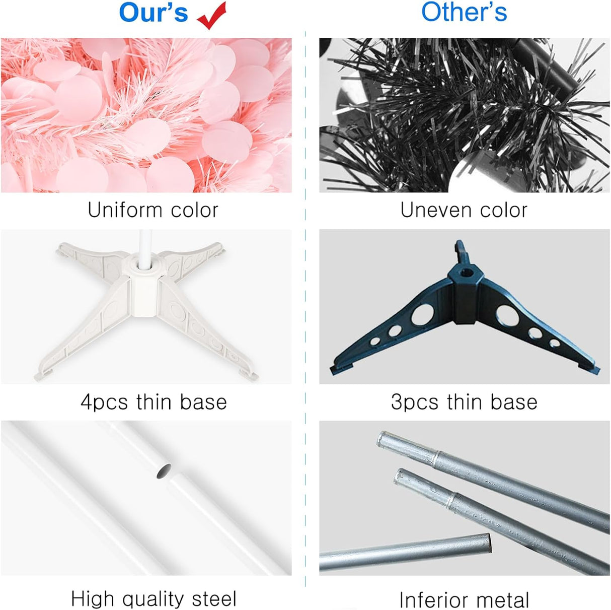 Árbol de Navidad MACTING 5ft con luces y fácil ensamblaje