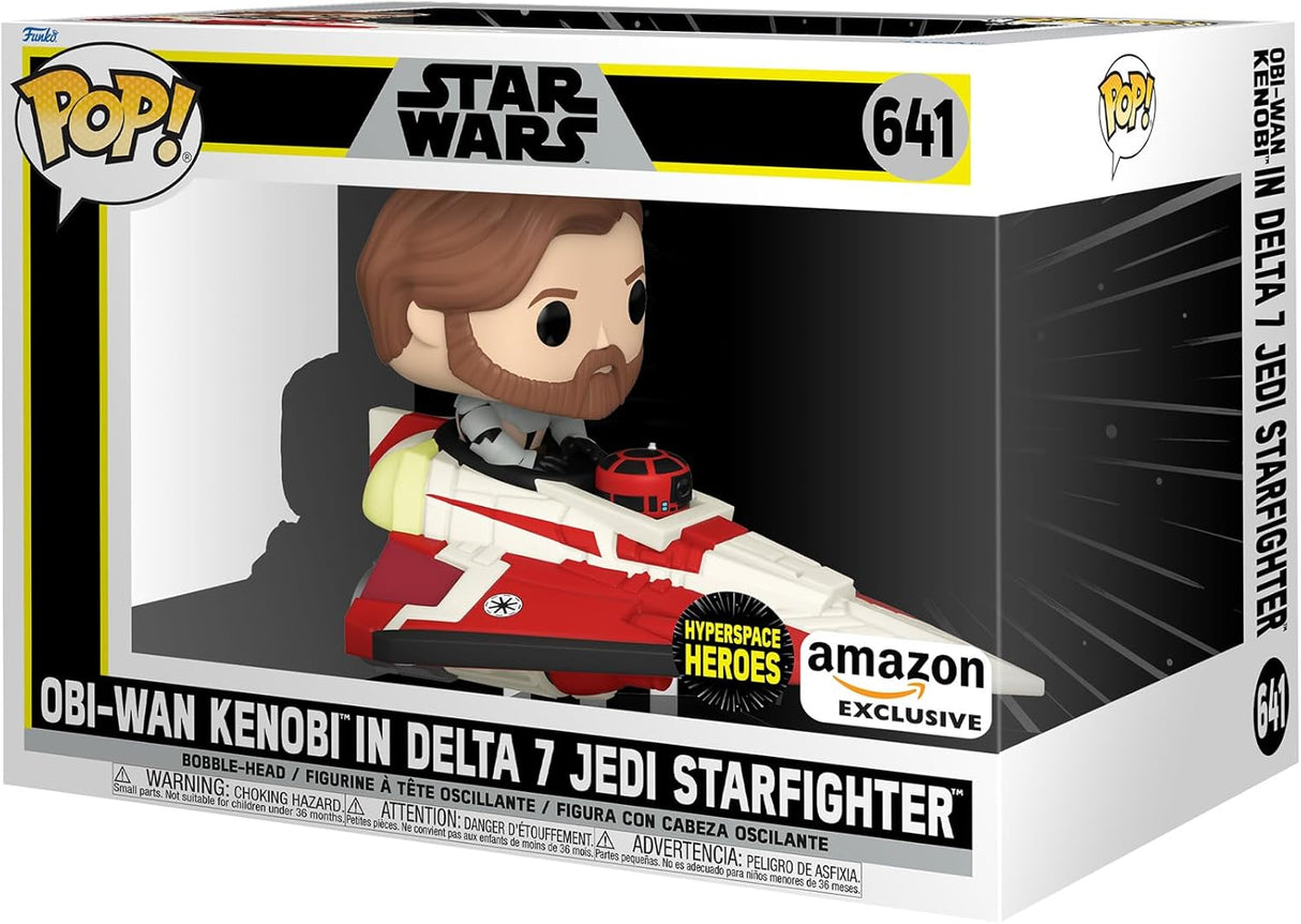 Funko Pop! Ride: Obi-Wan Kenobi en Delta 7 Jedi Starfighter