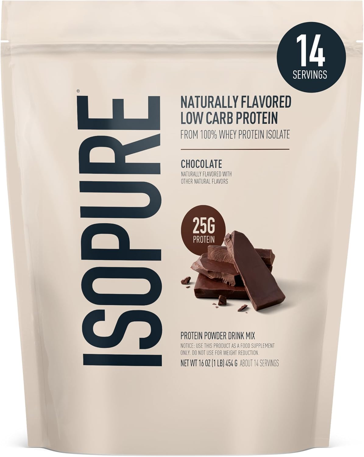 Proteina de Suero Isopure Low Carb 25g 1lb