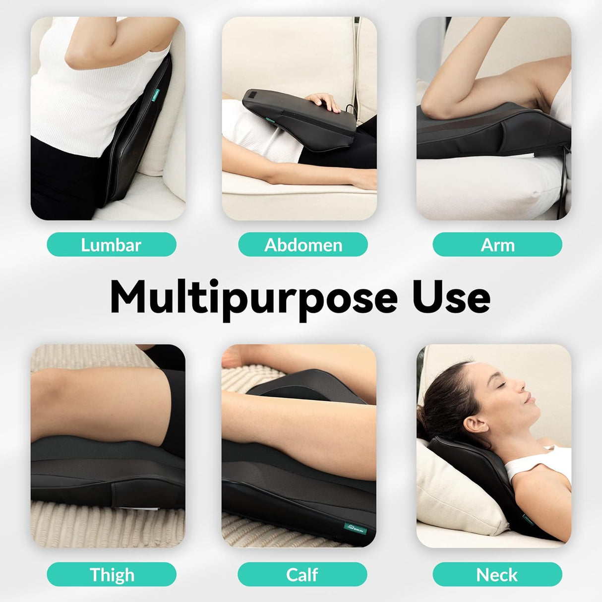 Masajeador Snailax para espalda, tejido profundo, con calor