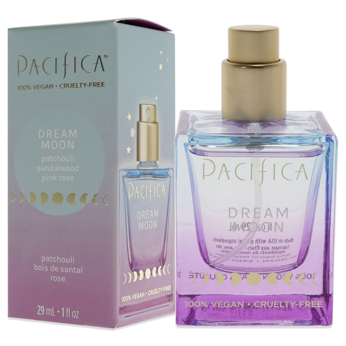 Perfumes de rosa sándalo y notas de pachulí naturales