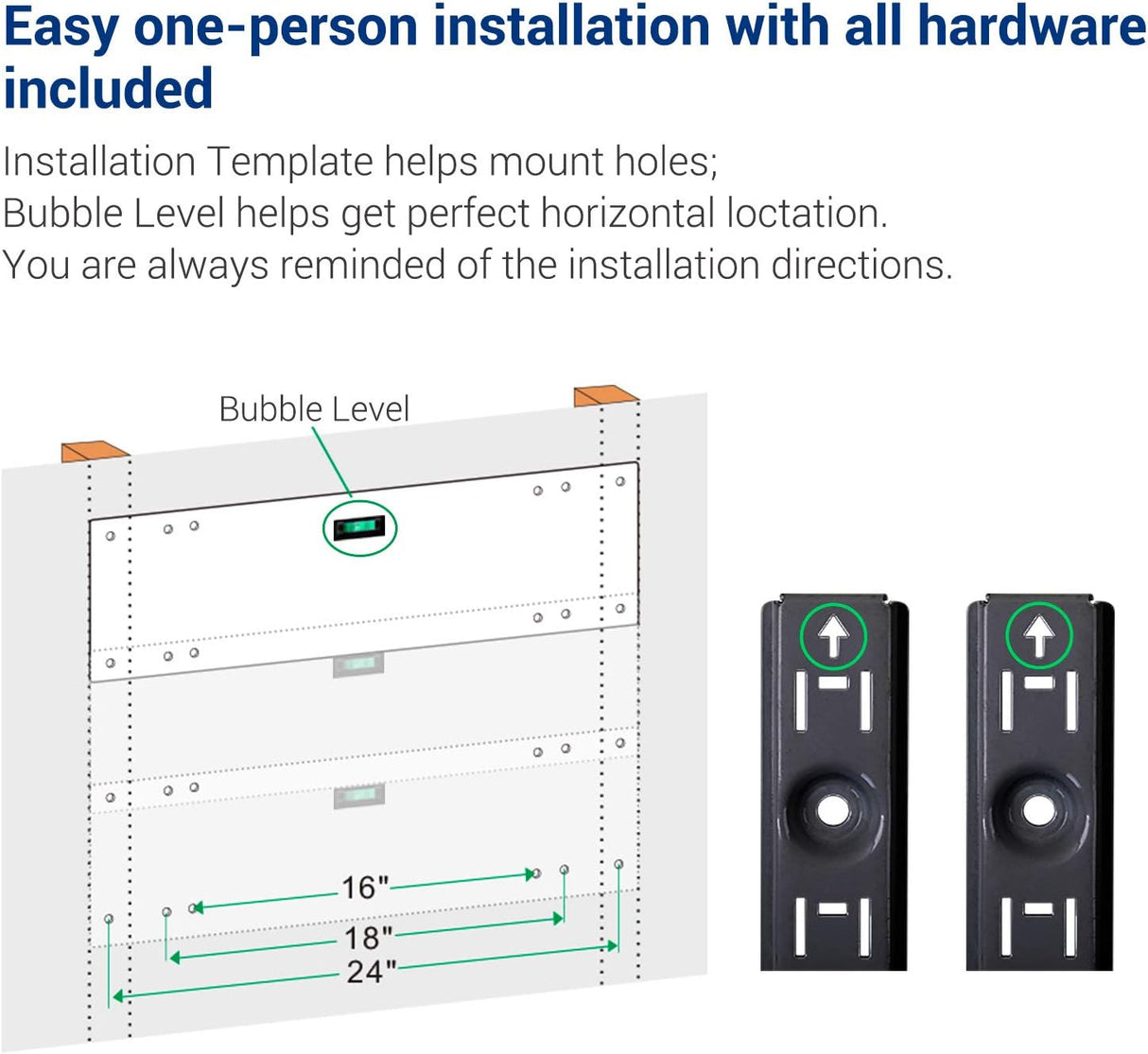 Estantes de pared ajustables - Modelo A22