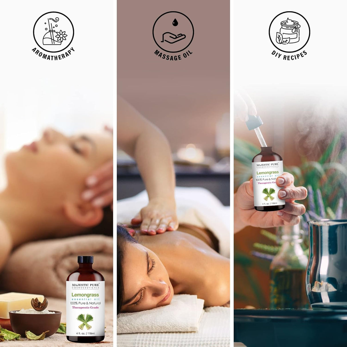 Aceite esencial de citronela de grado terapéutico