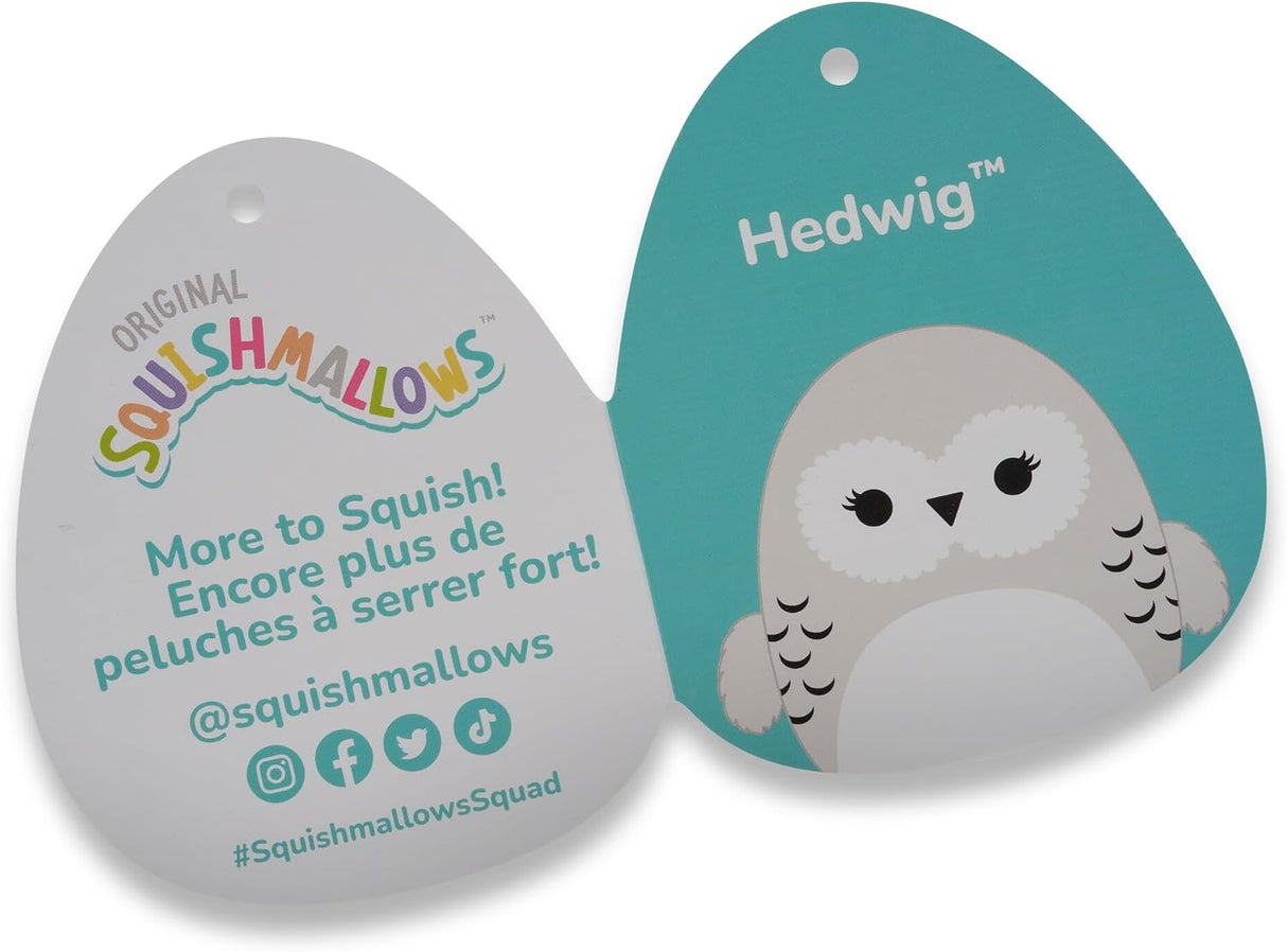Peluche Hedwig 10 - Squishmallows, ultrasuave, oficial Jazwares