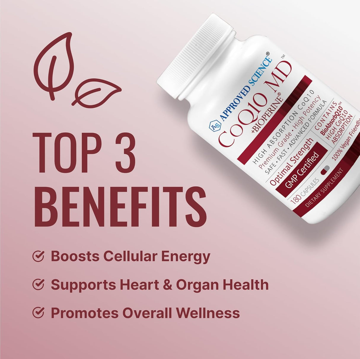 CoQ10 MD Extra Fuerza 300mg con BioPerine® 6 Meses