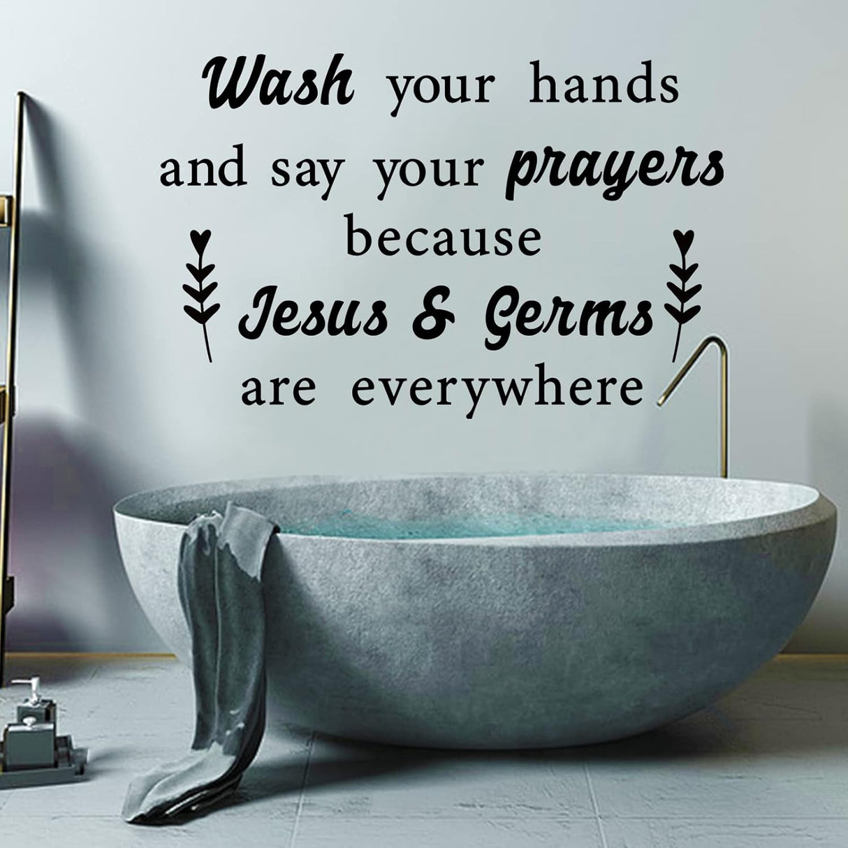 Vinilo de Citas Religiosas, Decoración de Pared, Mural