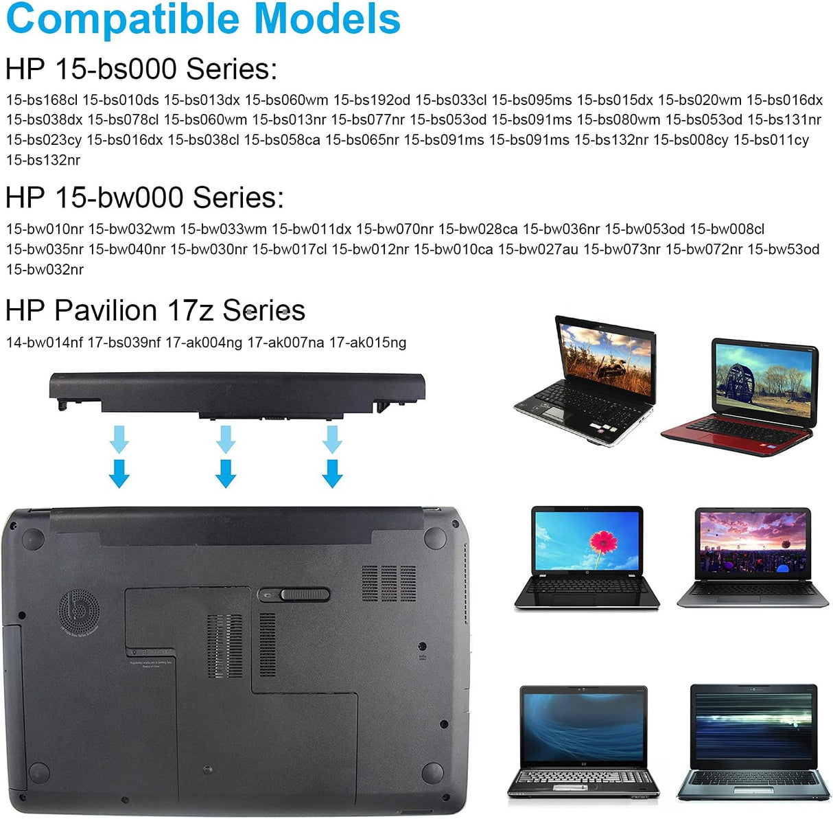 Batería para laptop Spare 919681-221 919682-121 919682-421