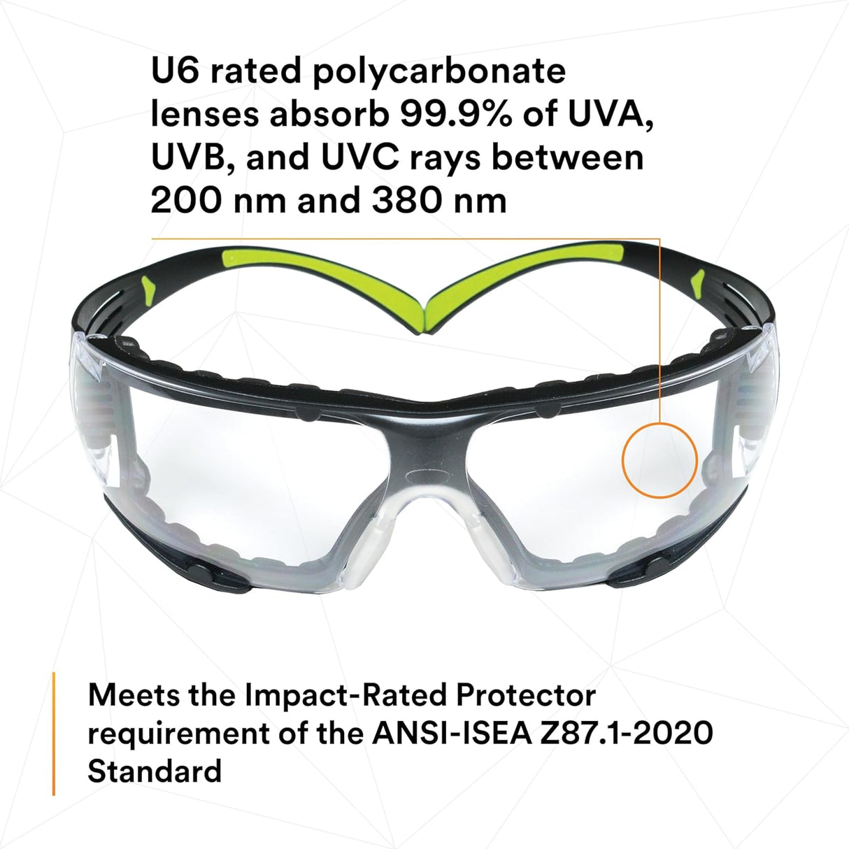 Gafas de seguridad 3M, anti-vaho y anti-rayones, SecureFit 400