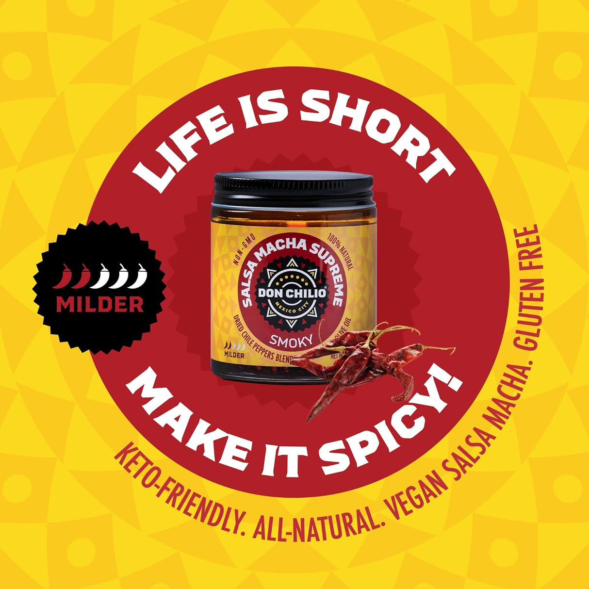 Salsa Macha Don Chilio, Aceite de Chile Ahumado, 5 oz.