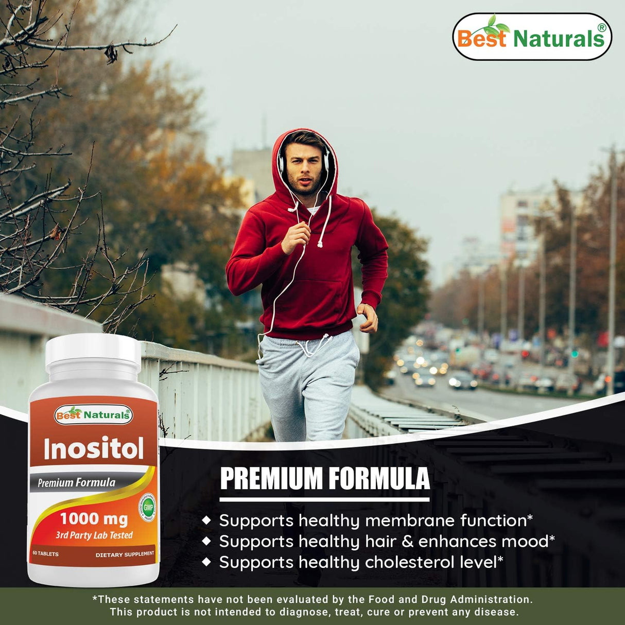 Suplementos Inositol 1000 mg 60 comprimidos