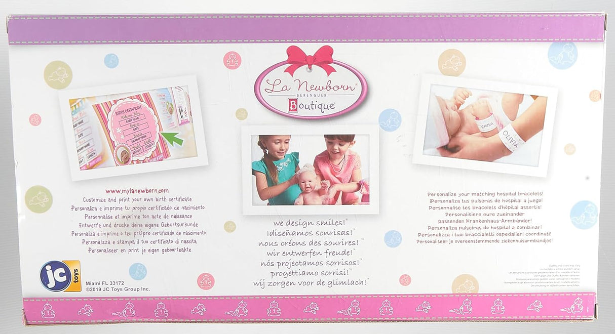 Muñeca Reborn de Vinilo con Accesorios y Cuna Rocking Crib