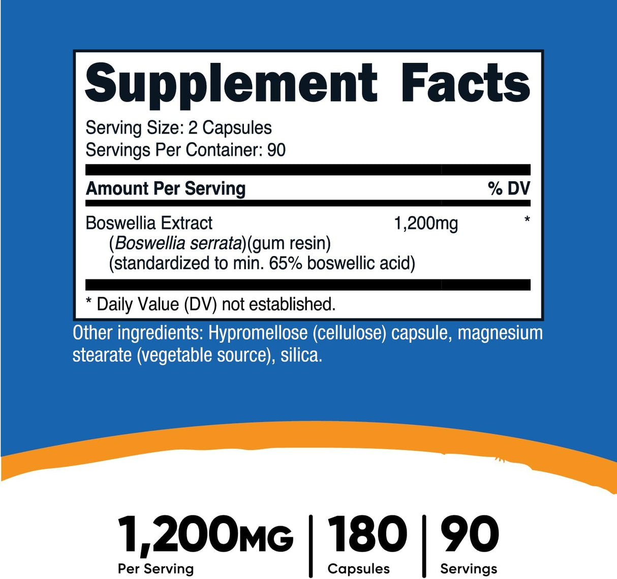 Extracto de Boswellia 65% Ácido Boswélico sin Gluten Vegano