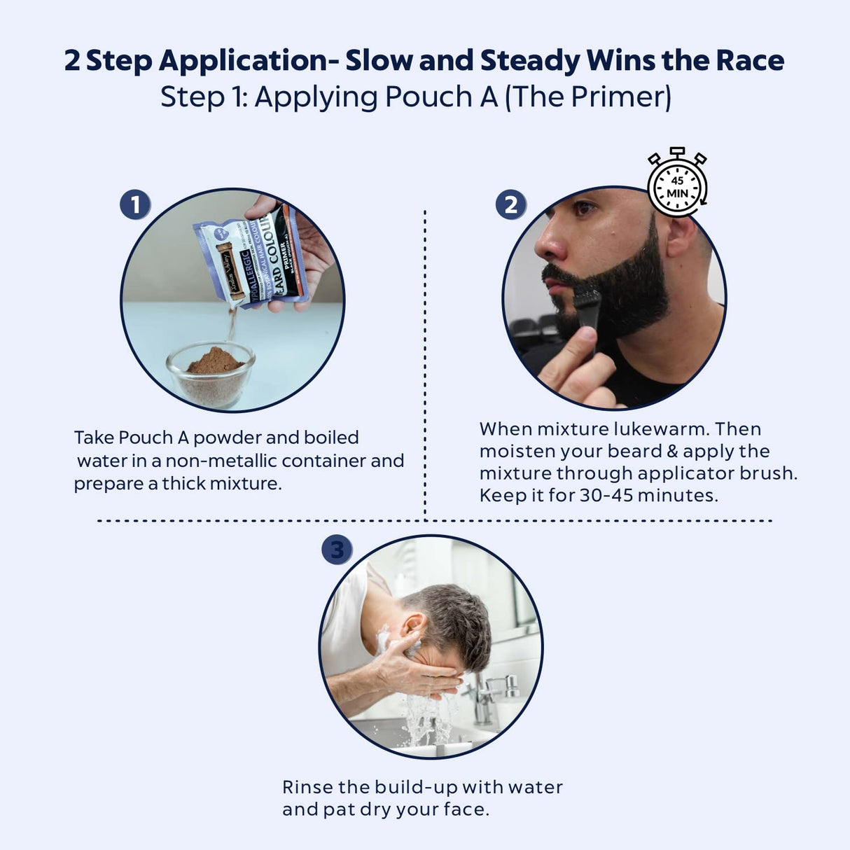 Tinte para barba Indus Valley, 100% botánico, sin amoníaco