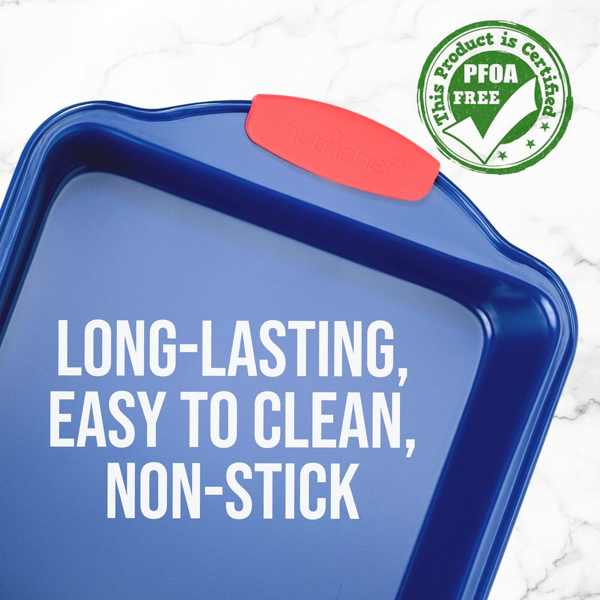 Bandeja antiadherente azul NUTRICHEF BKNCSBSBL8SQUARE