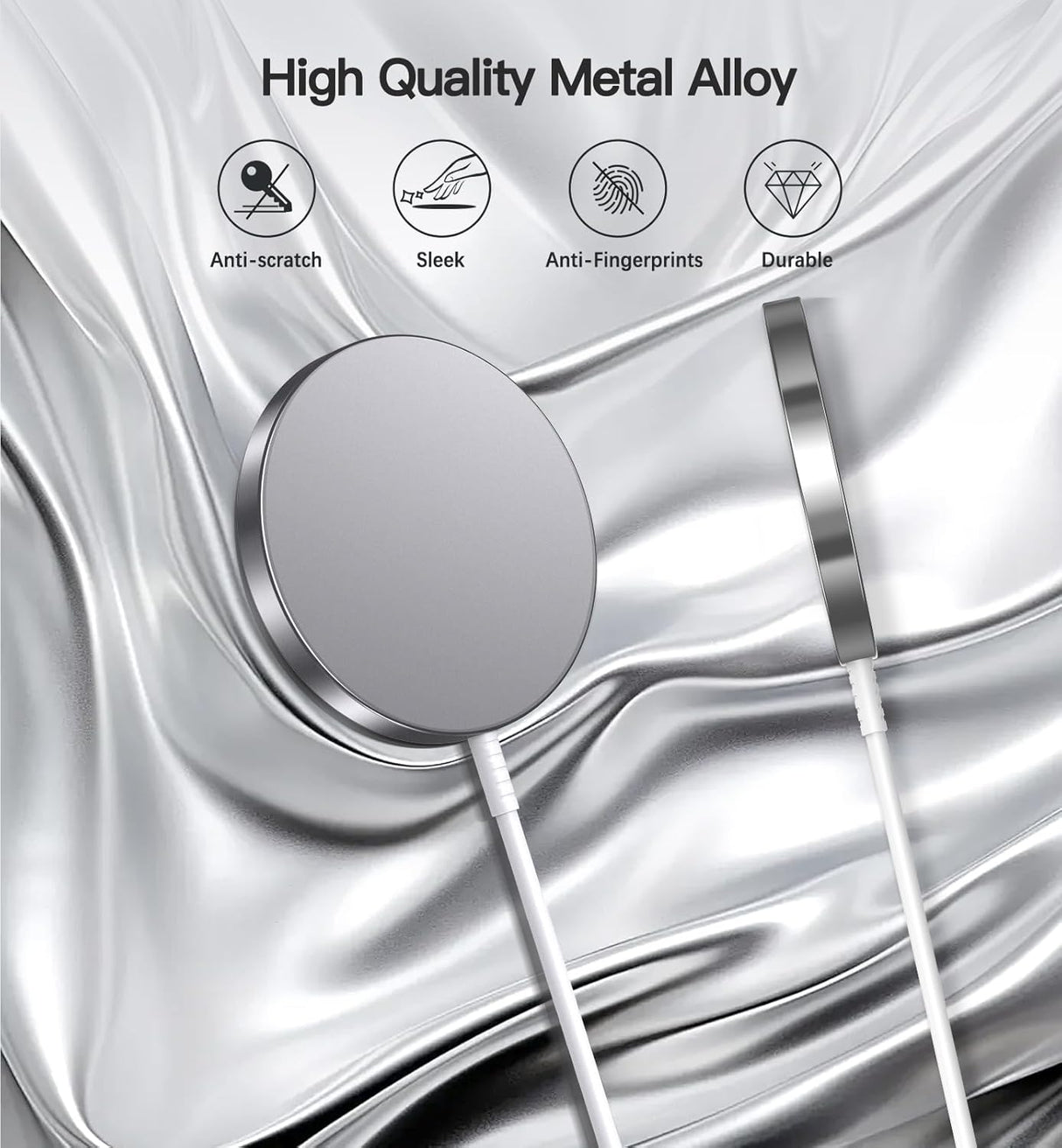 Cargador Inalámbrico Magnético 15W, MagSafe, 2 Pack, iPhone 16/15