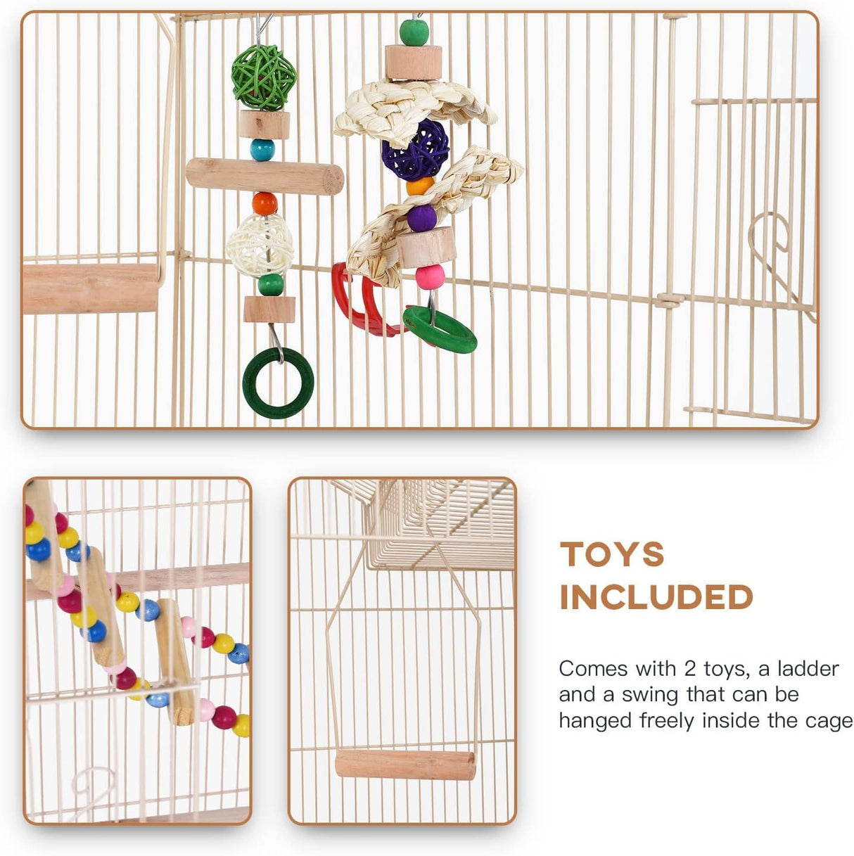 Jaula de vuelo grande para cacatúas canarios BestPet