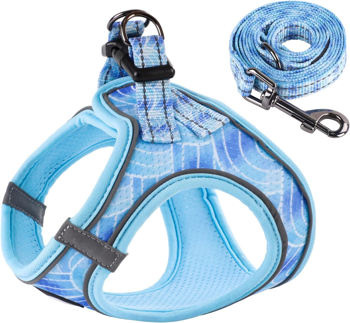 Arnés para Gatos Antiescape Ajustable con Tiras Reflectantes