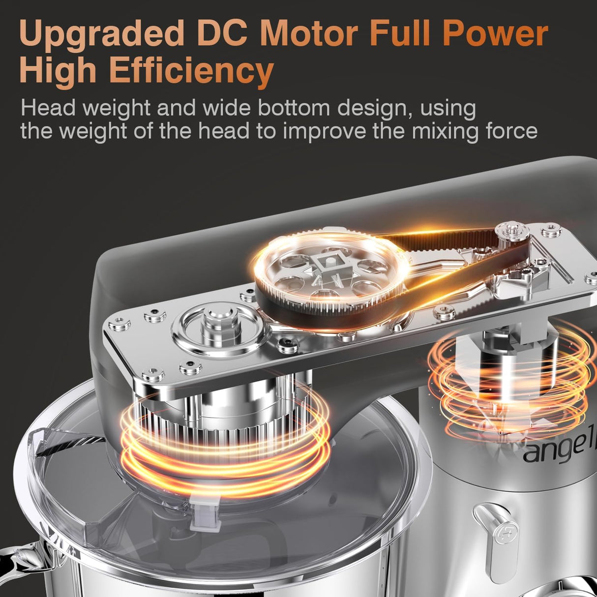 Batidora de pie Mini Angel, 10 velocidades, 5QT, modelo 2023