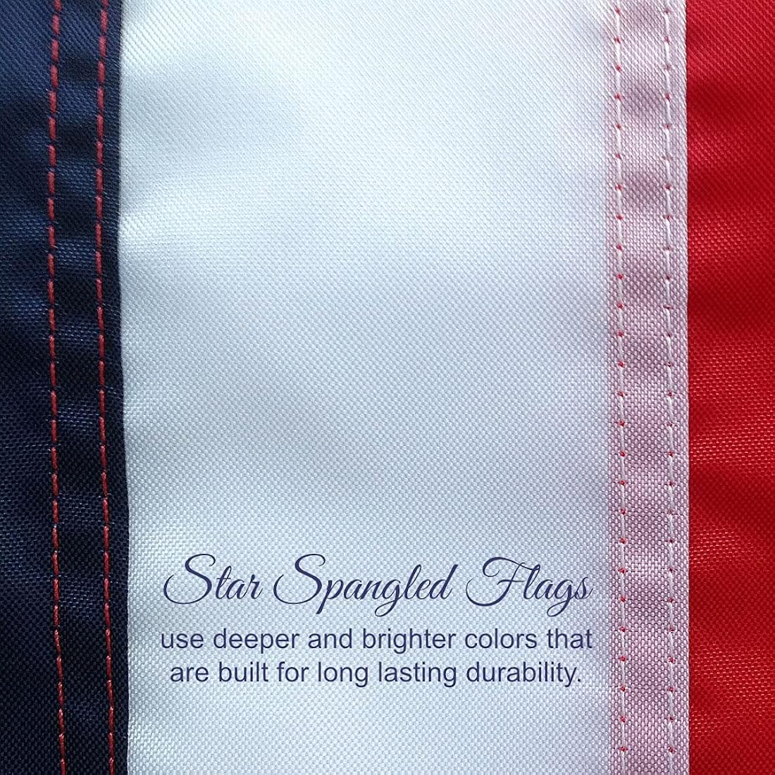 Bandera estadounidense fabricada 100 % en EE. UU., EE.UU