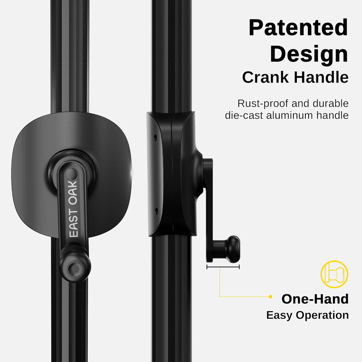 Sombrilla de patio y 8 varillas resistente UPF 50