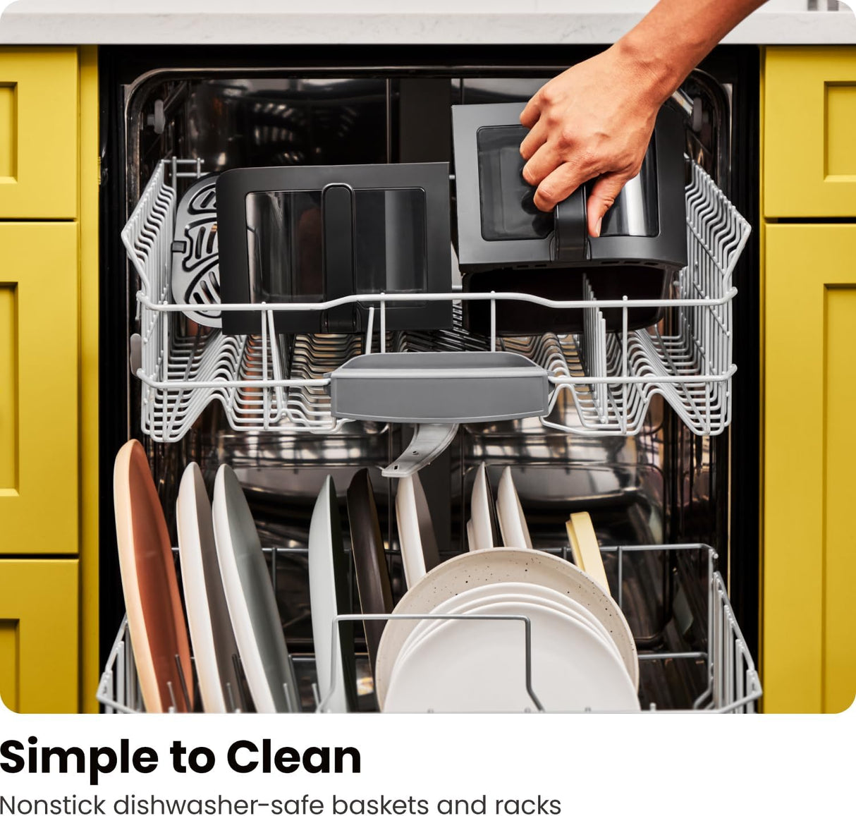 Freidora de aire de 6qt, CHEFMAN, 2 cestos, digital, doble