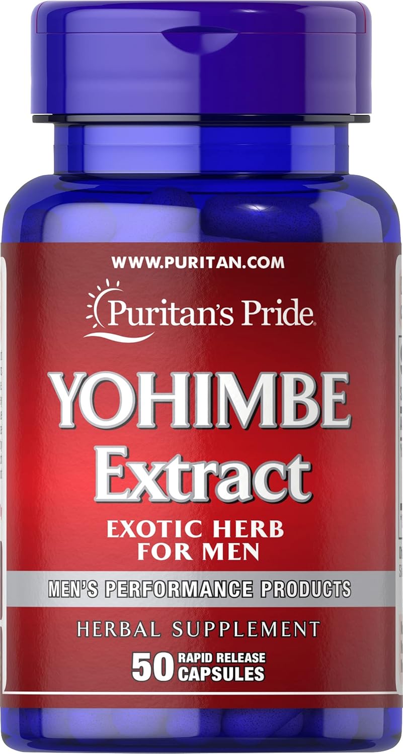 Suplemento Puritan's Pride Yohimbe 1000 Mg, 50 unidades