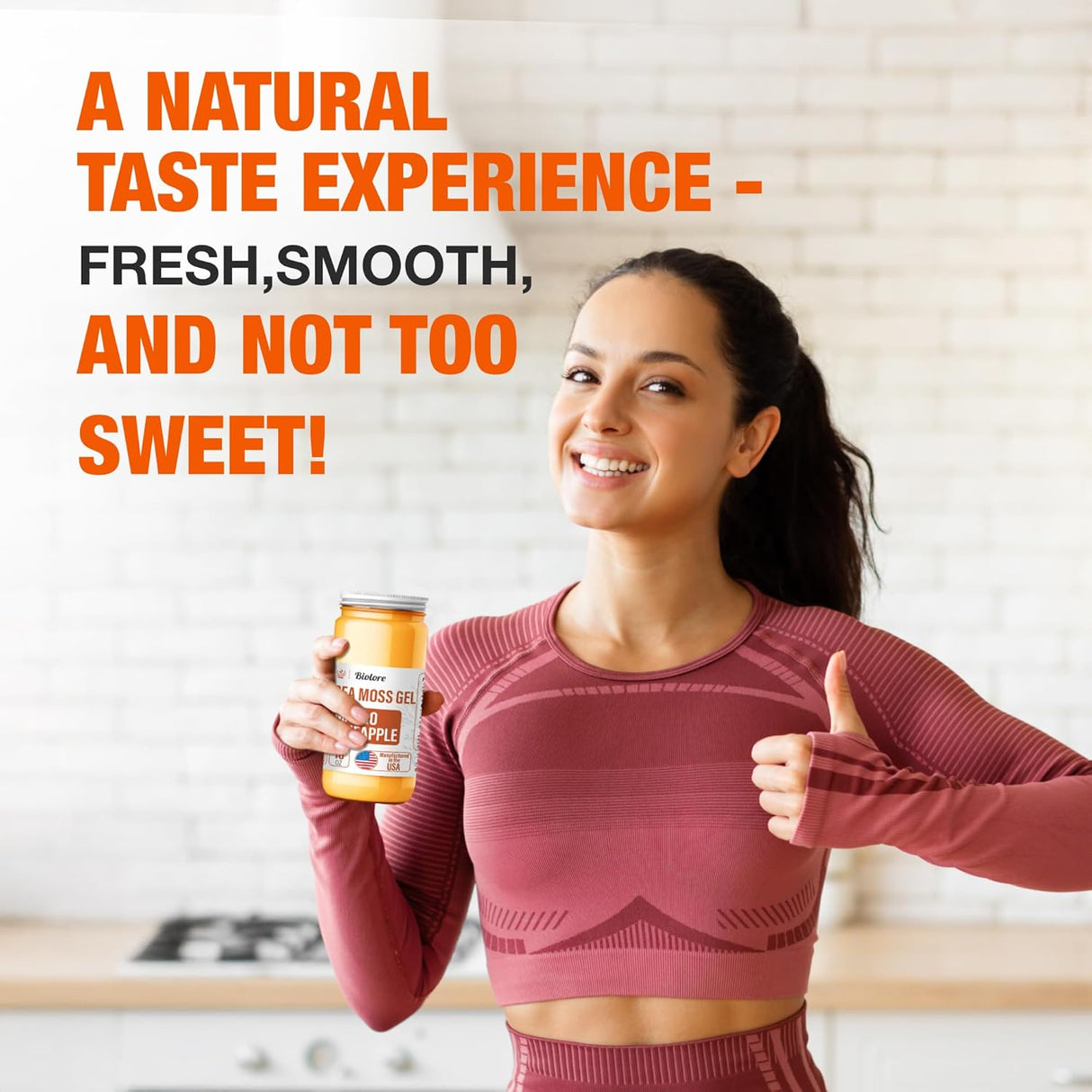 Gel de Musgo de Mar Biolore - Mango-Piña, 16oz, Vegano, USA