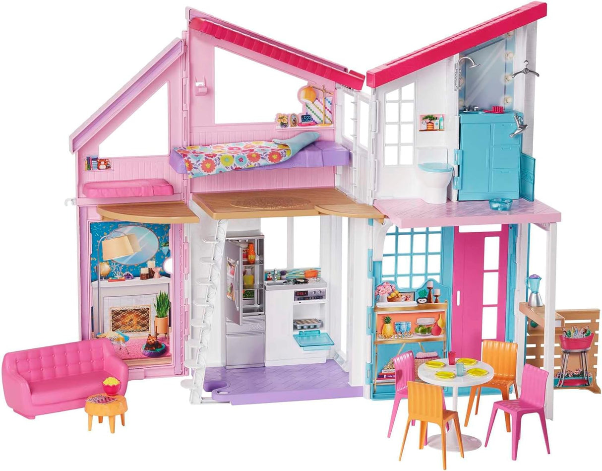 Casa de Barbie con 25+ muebles y accesorios, Malibu, 6 habitaciones
