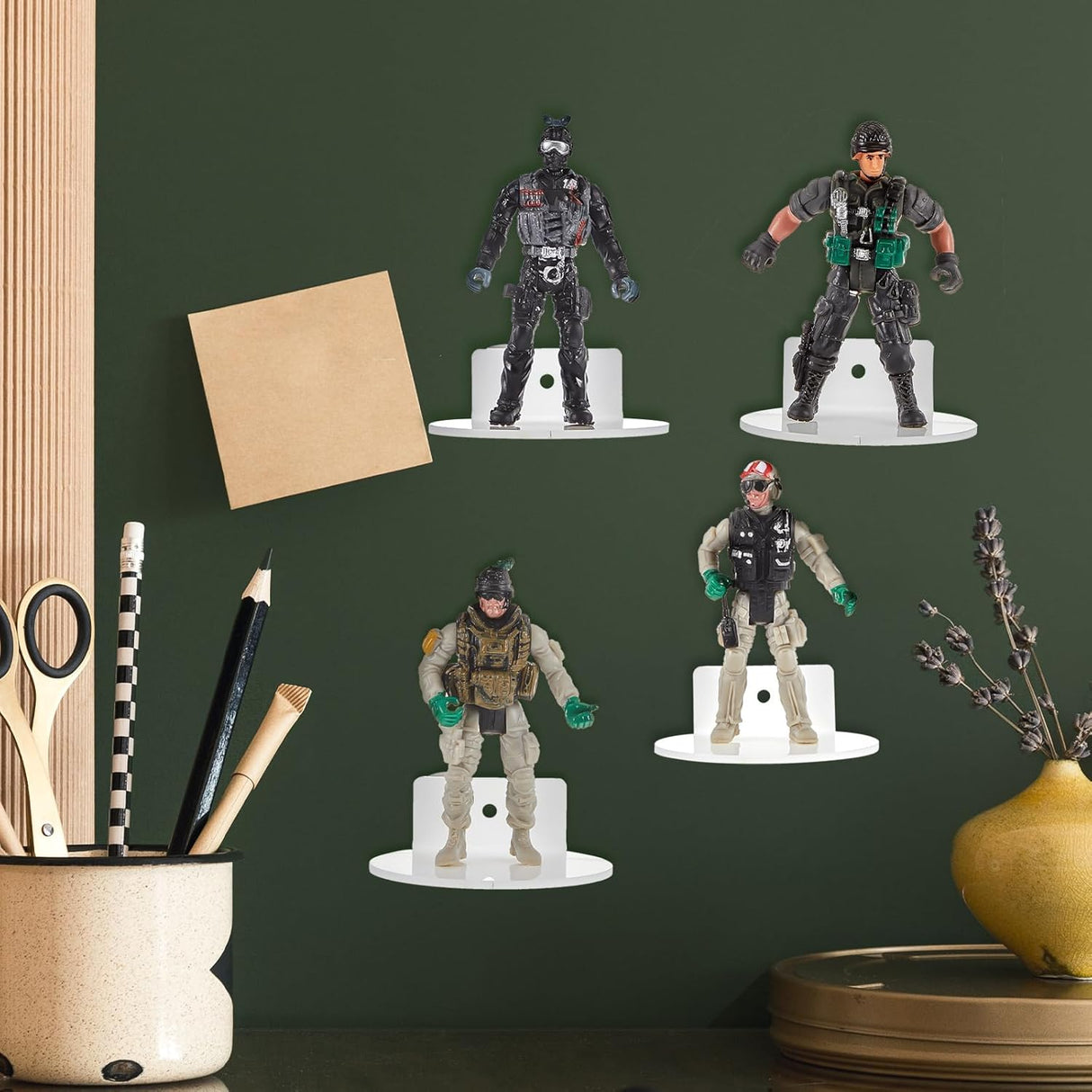 Estante Flotante Juexica 24 Pcs para Figuras de Acción 3 Pulgadas