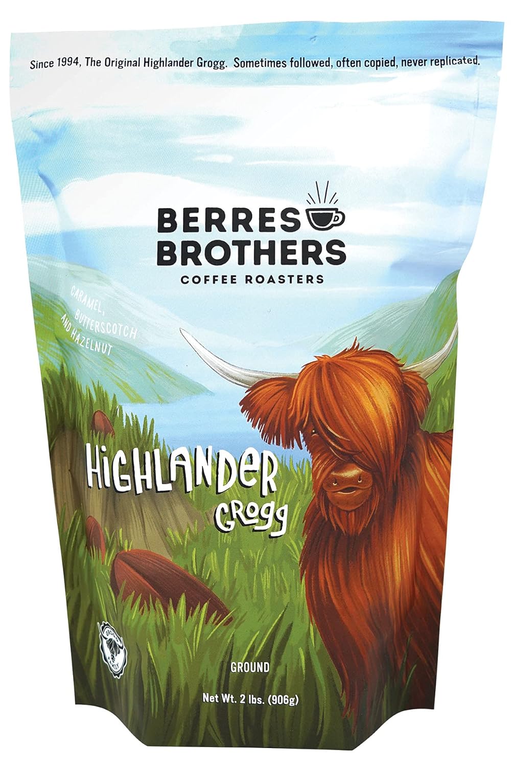 Café Molido Berres Brothers Highlander Grogg, 2lb Caramelo, Avellana